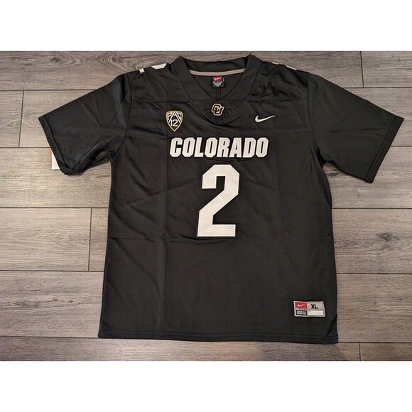 Buffaloes Other - Shedeur Sanders #2 Colorado Buffaloes Black Football Jersey XL